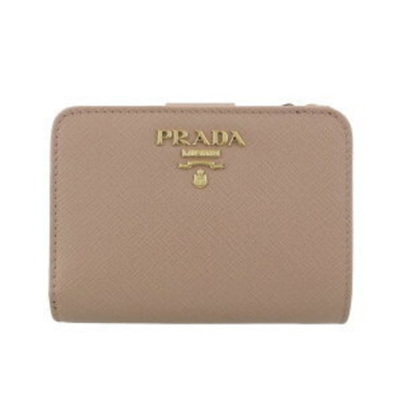 Prada Bifold Wallet Pink Beige - Picture 1 of 8
